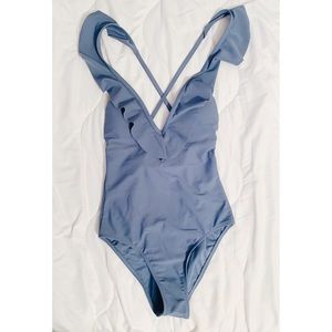 Blue Xhiliration One-Piece Swimsuit